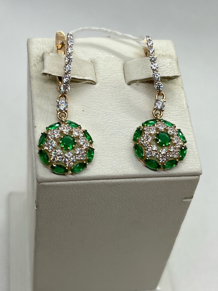 СЕРЬГИ С КАМНЯМИ (Au 585)