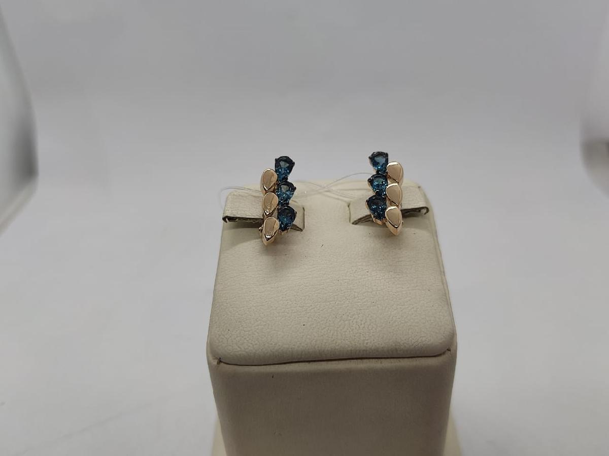 СЕРЬГИ С КАМНЯМИ (Au 585)