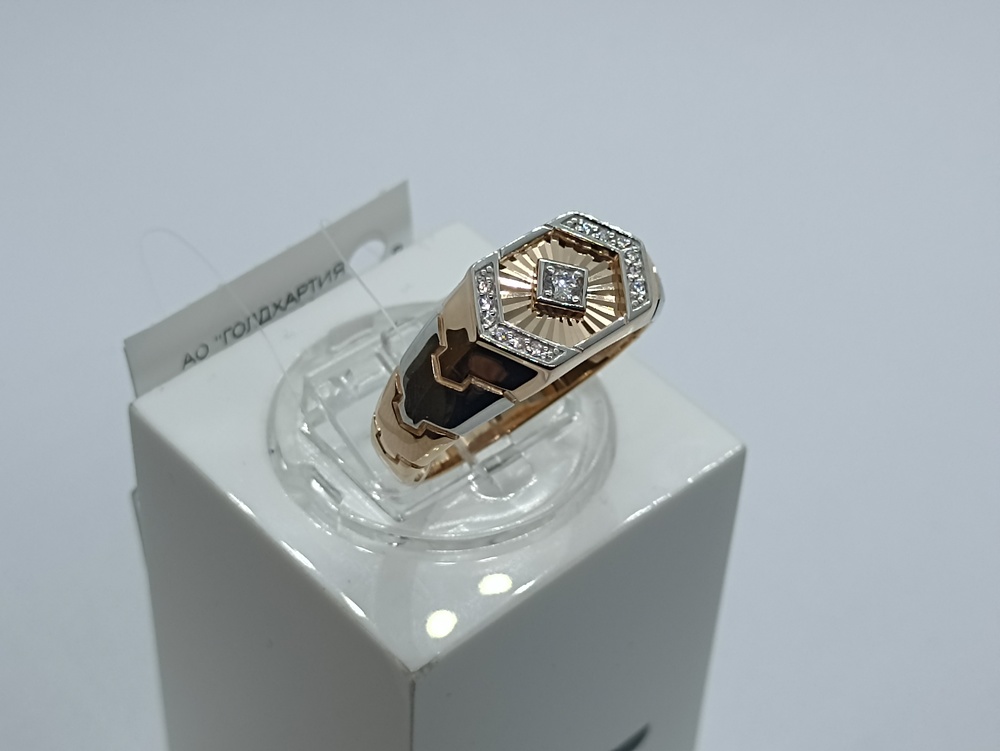 ПЕЧАТКА С КАМНЯМИ (Au 585)