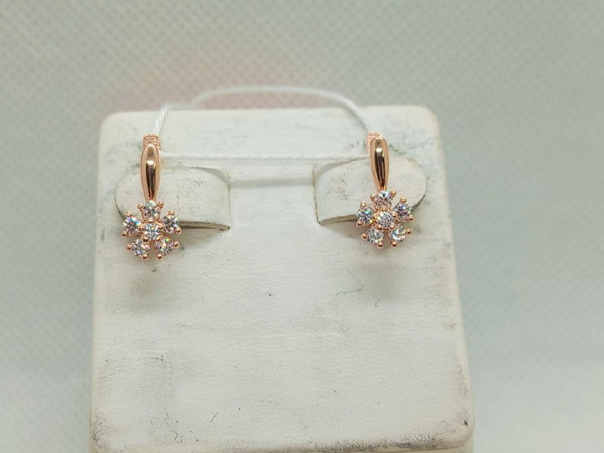 СЕРЬГИ С КАМНЯМИ (Au 585)