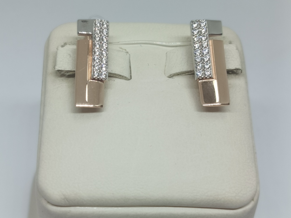 СЕРЬГИ С КАМНЯМИ (Au 585)