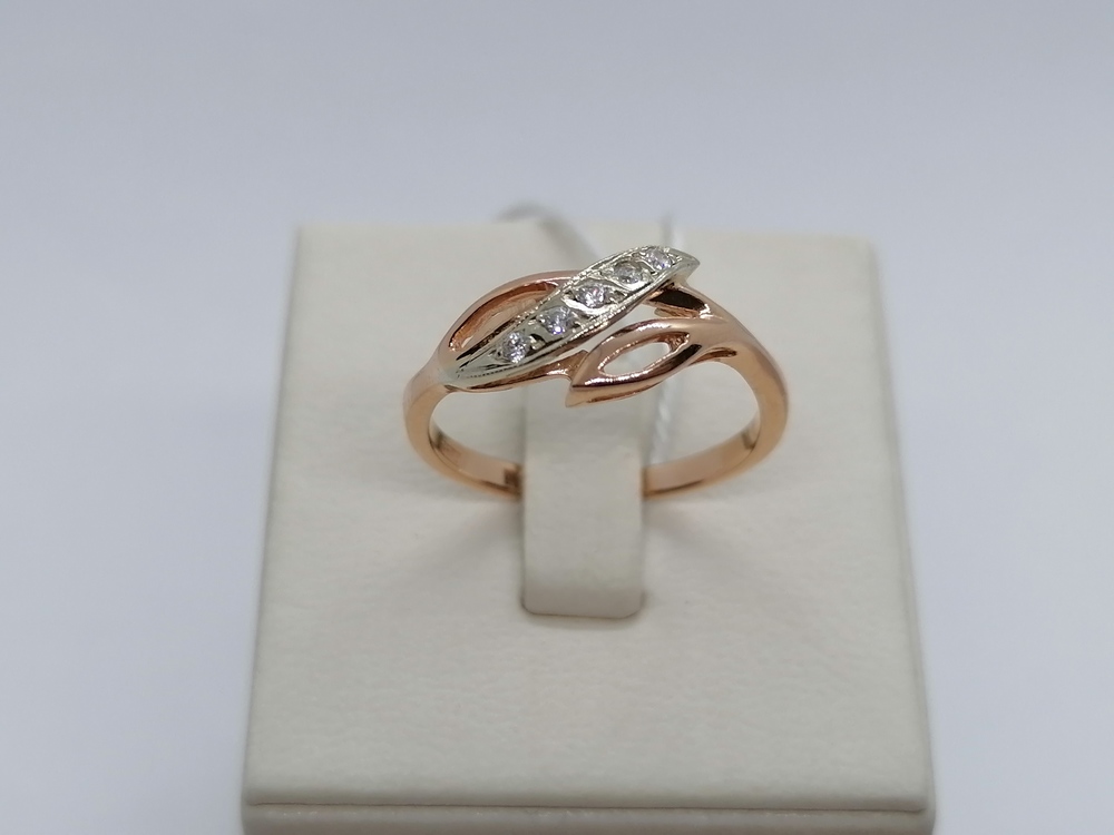 КОЛКМИ585 КОЛЬЦО С КАМНЯМИ (Au 585)