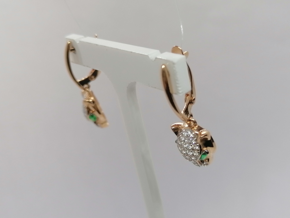 СЕРЬГИ С КАМНЯМИ (Au 585)