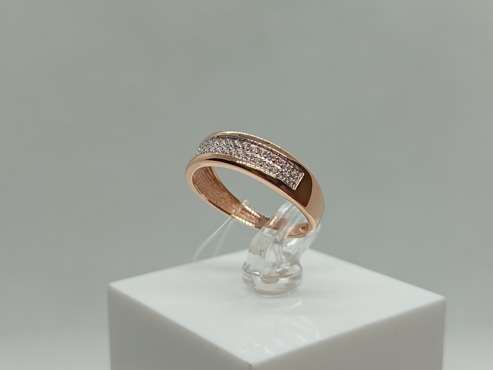 КОЛЬЦО С КАМНЯМИ (Au 585)