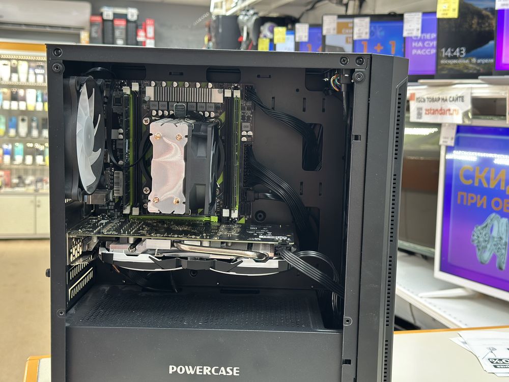 Системный блок 3Q *; Xeon E5-2650 v2, Radeon RX 580, 16 Гб, 250 Гб, Нет