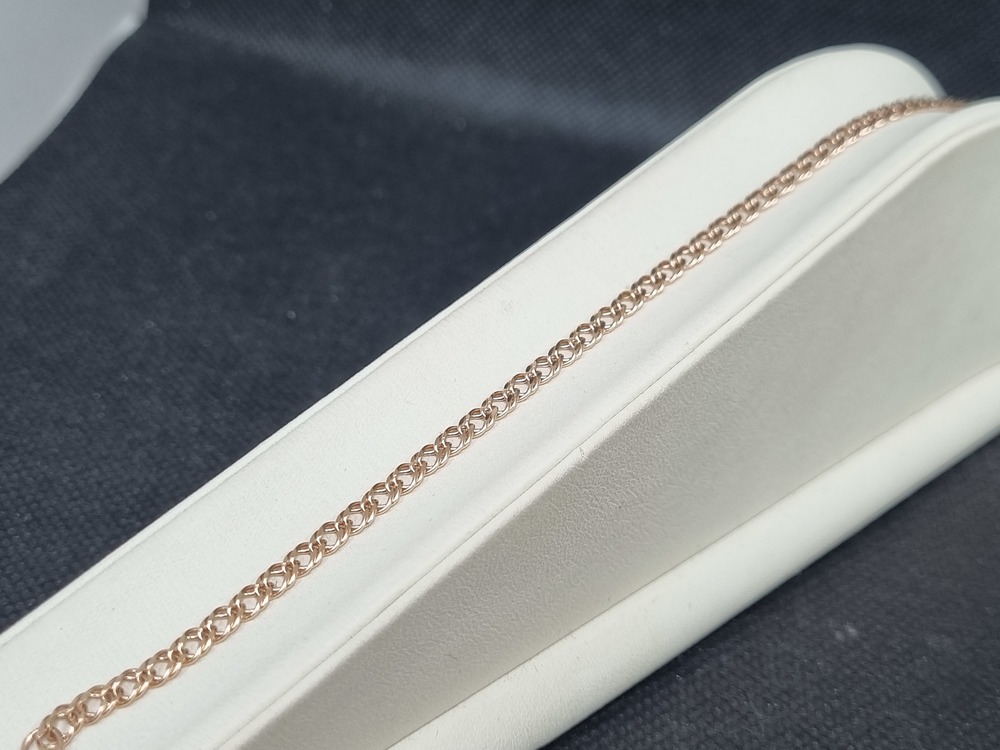 БРАСЛЕТ ПОЛНОВЕСНЫЙ Ромб двойной (Au 585)