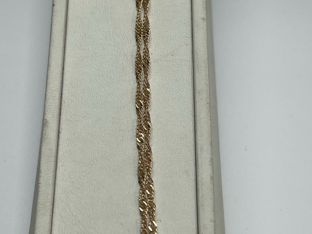 ЦЕПЬ ПУСТОТЕЛАЯ Сингапур (Au 585)