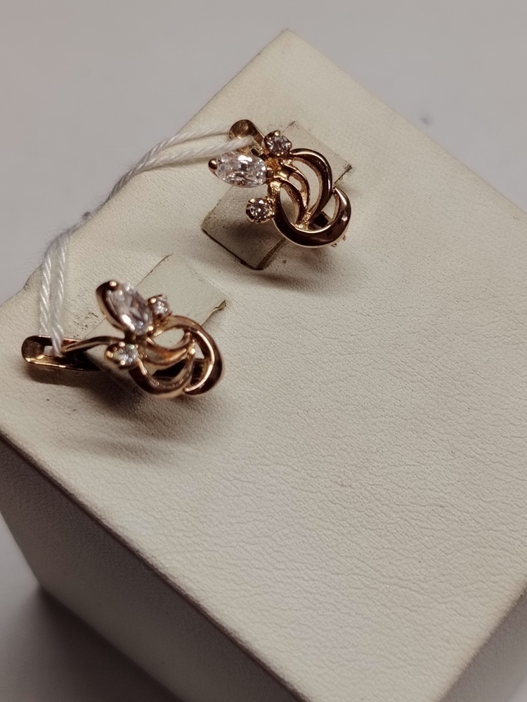 СЕРЬГИ С КАМНЯМИ (Au 585)