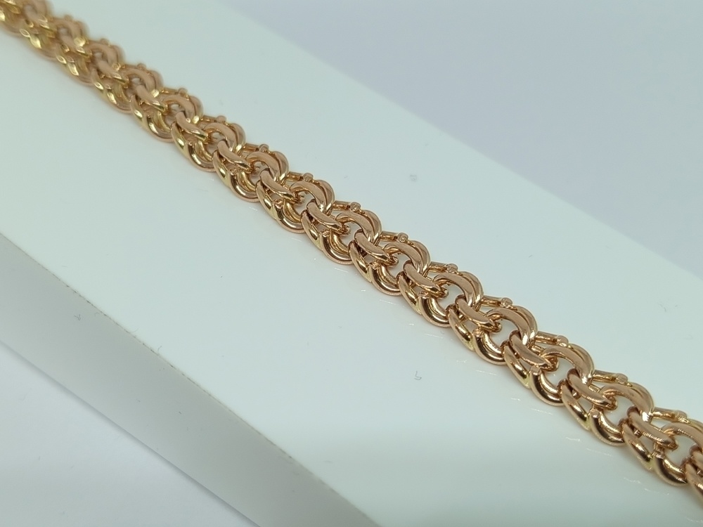 БЛБ585 БРАСЛЕТ ПОЛНОВЕСНЫЙ Бисмарк (Au 585)