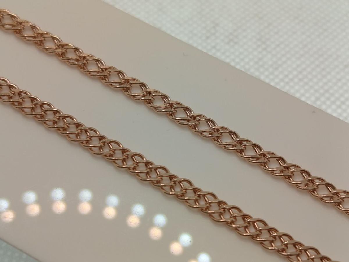 ЦЕПЬ ПУСТОТЕЛАЯ Ромб двойной (Au 585)