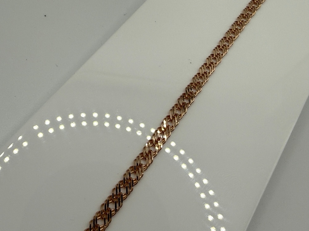 БРАСЛЕТ ПОЛНОВЕСНЫЙ Ромб тройной (Au 585)