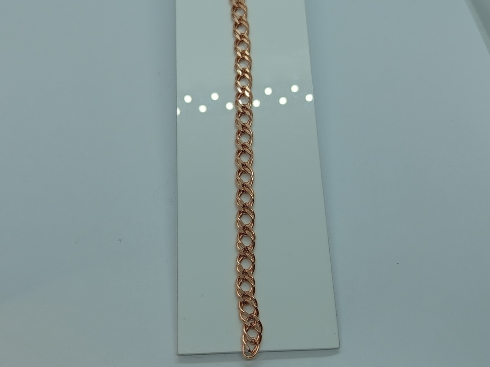 БРАСЛЕТ ПУСТОТЕЛЫЙ Ромб двойной (Au 585)