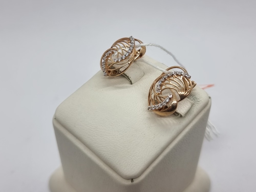 СЕРЬГИ С КАМНЯМИ (Au 585)