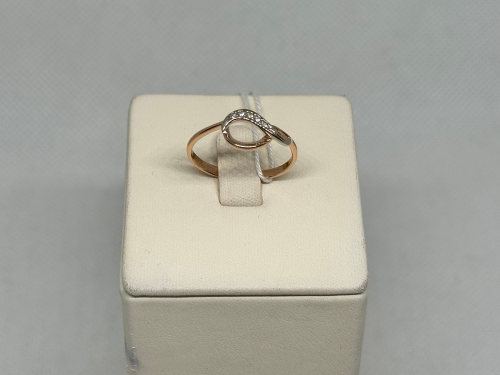 КОЛЬЦО С КАМНЯМИ (Au 585)