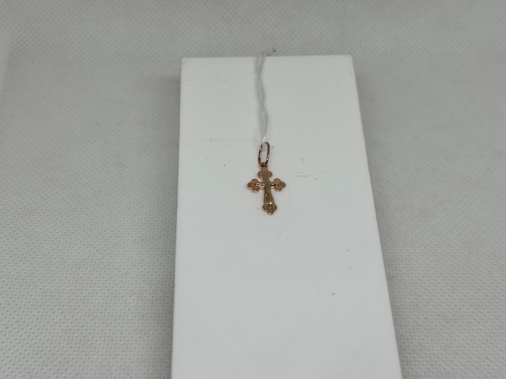 ПОДВЕСКА КРЕСТ БЕЗ КАМНЯ (Au 585)