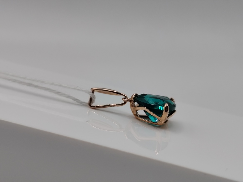 ПОДКМ585 ПОДВЕСКА С КАМНЕМ (Au 585)