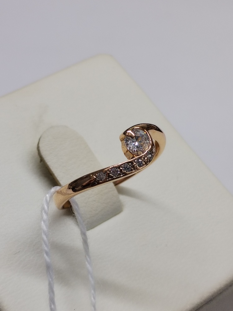 КОЛКМИ585 КОЛЬЦО С КАМНЯМИ (Au 585)