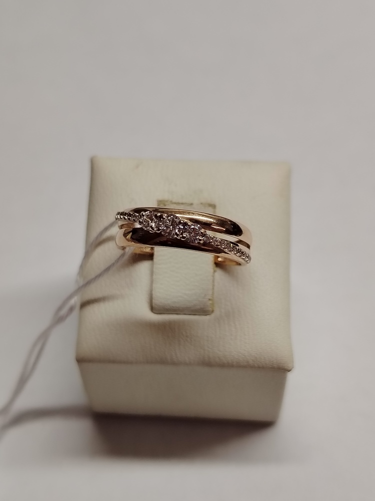 КОЛКМИ585 КОЛЬЦО С КАМНЯМИ (Au 585)