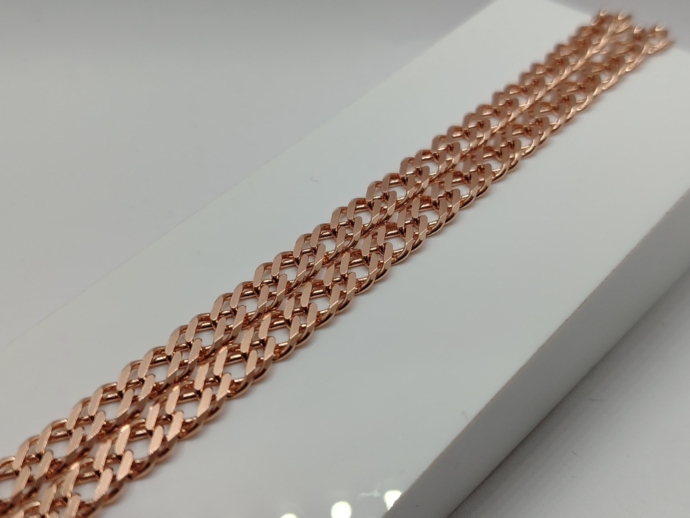 ЦЕПЬ ПОЛНОВЕСНАЯ Ромб двойной (Au 585)