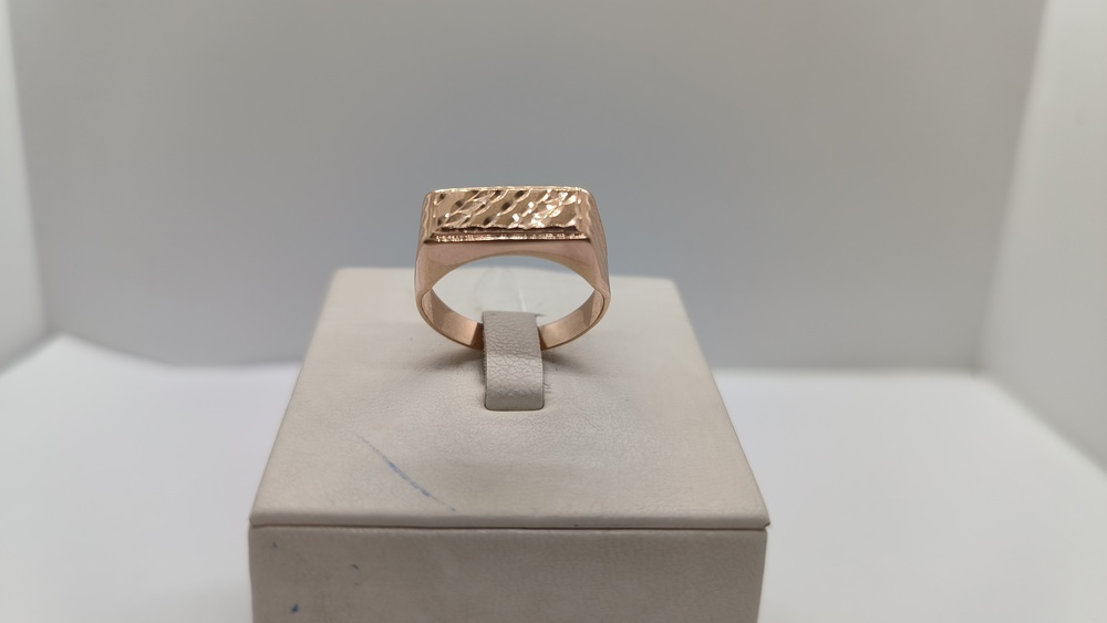 040078 КОЛЬЦО ПЕЧАТКА без камня (Au 585)