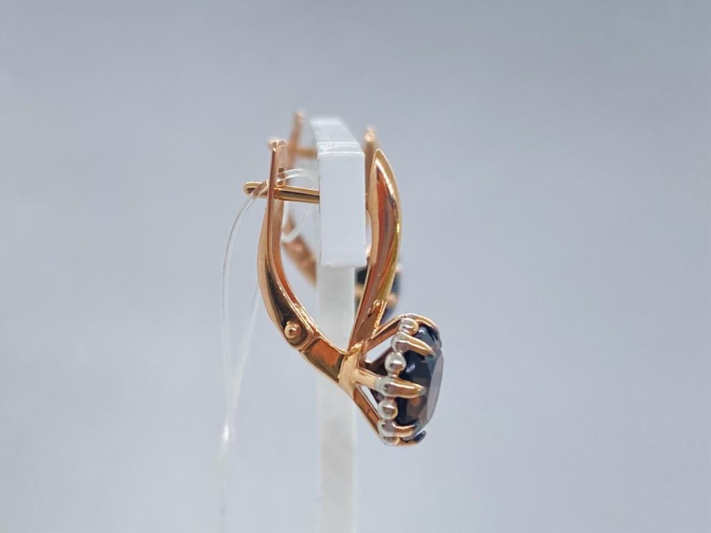 51-320-01761-2 СЕРЬГИ РАУХ-ТОПАЗ (Au 585)