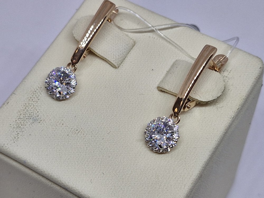 СЕРЬГИ С КАМНЯМИ (Au 585)