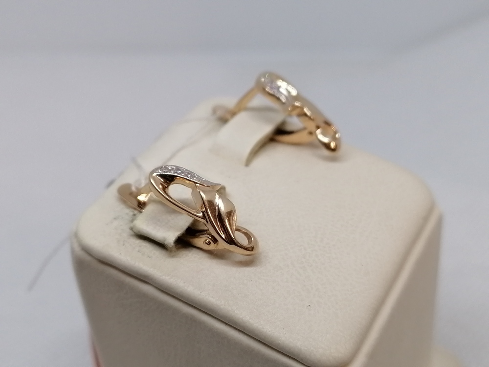 СЕРЬГИ С КАМНЯМИ (Au 585)