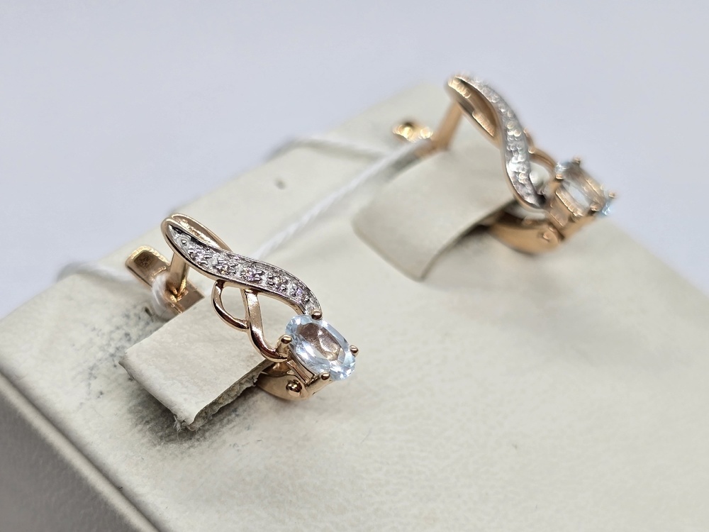 СЕРЬГИ С КАМНЯМИ (Au 585)