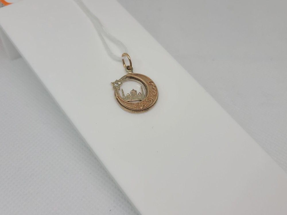 ПОДВЕСКА МЕЧЕТЬ С КАМНЕМ (Au 585)