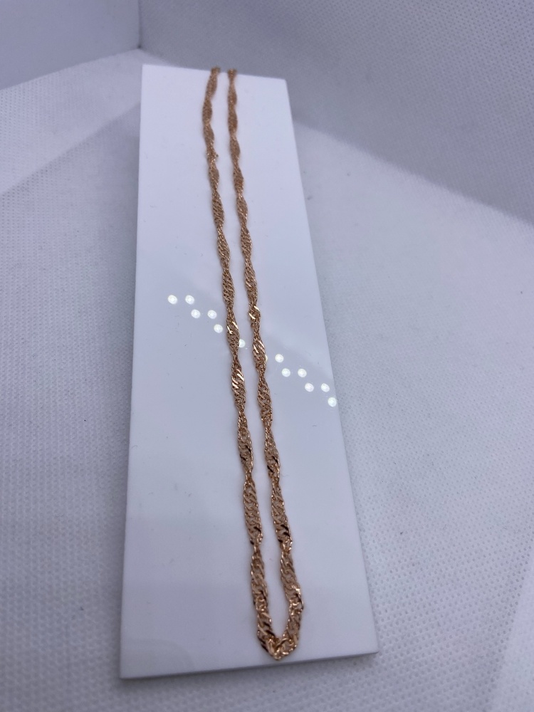 ЦЕПЬ ПУСТОТЕЛАЯ Сингапур (Au 585)