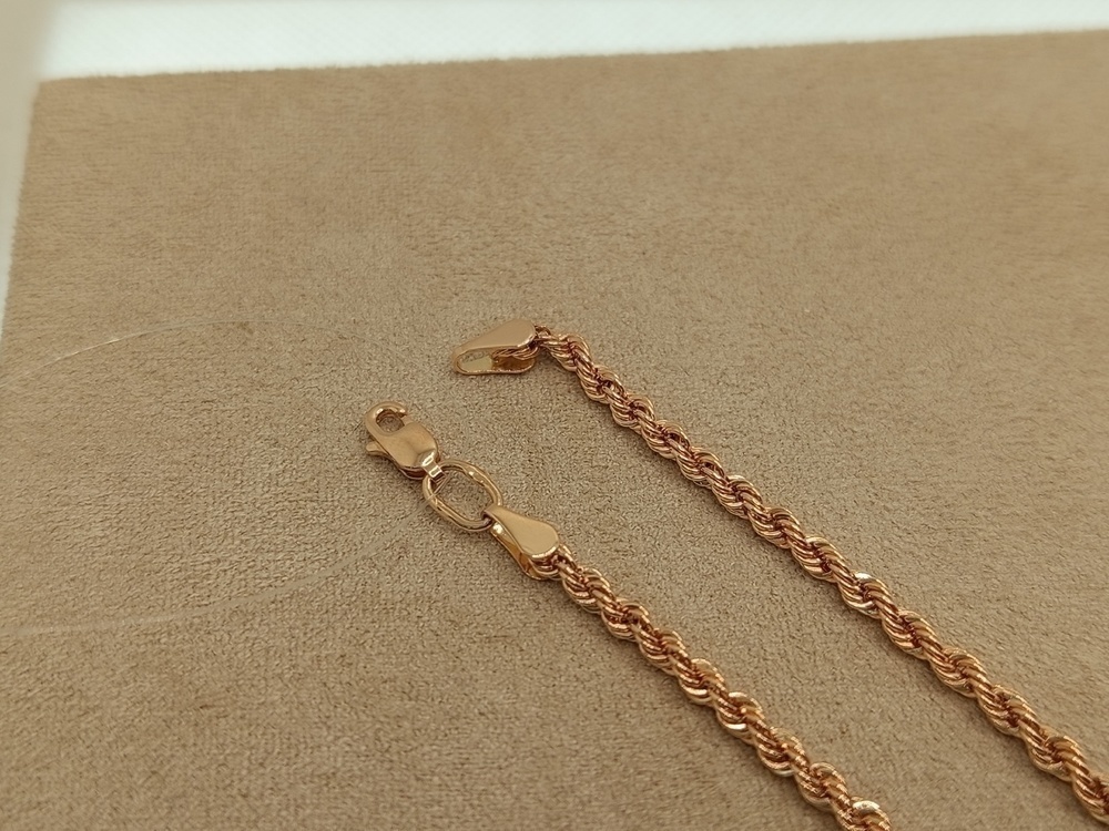 БРАСЛЕТ ПУСТОТЕЛЫЙ Веревка (Au 585)