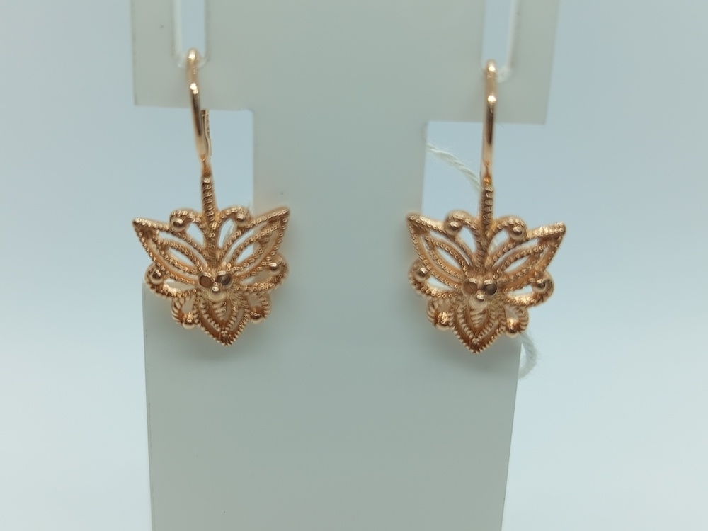 СЕРЬГИ БЕЗ КАМНЯ (Au 585)