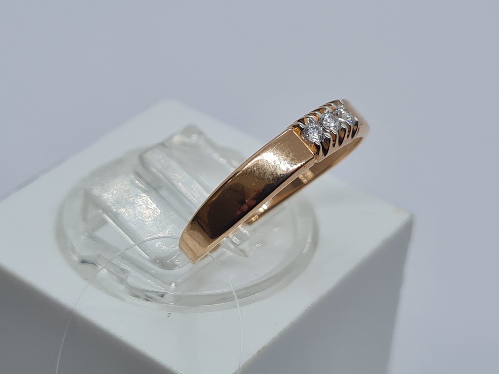 КОЛЬЦО С КАМНЯМИ (Au 585)