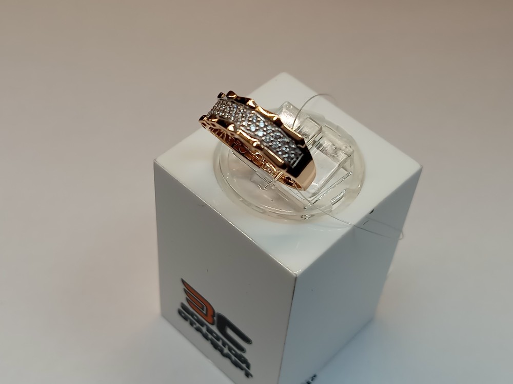 КОЛЬЦО С КАМНЯМИ (Au 585)