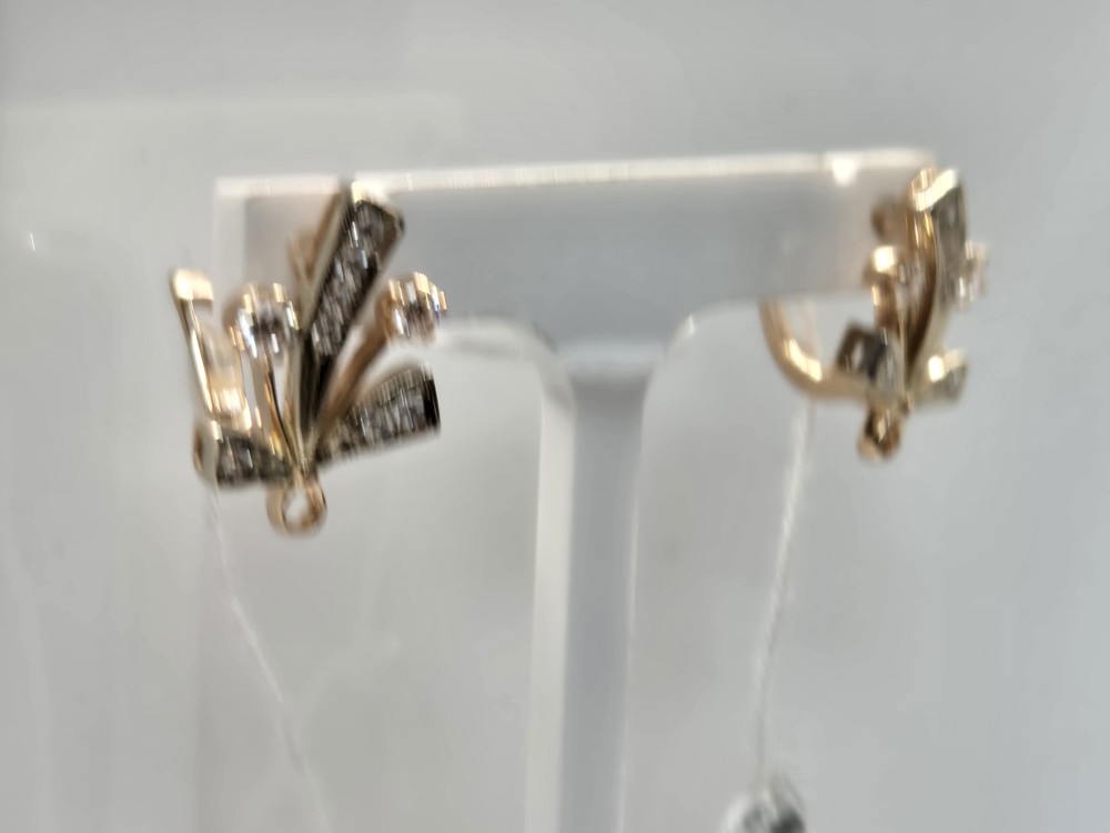 СКМИ585 СЕРЬГИ С КАМНЯМИ (Au 585)