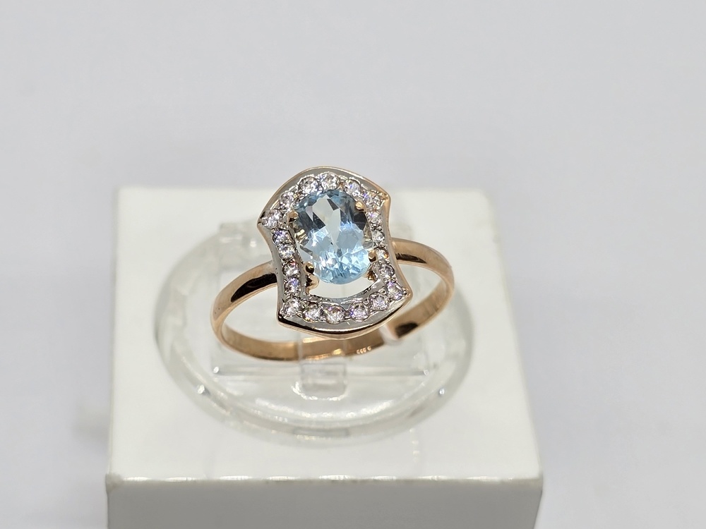 КОЛЬЦО С КАМНЯМИ (Au 585)