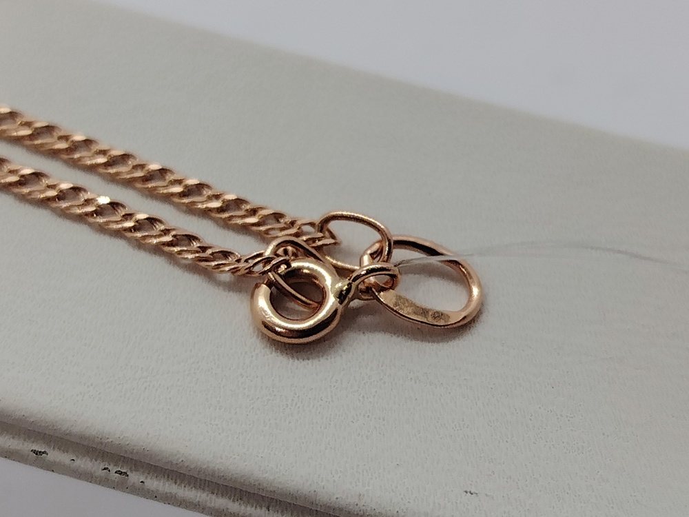 ЦЕПЬ ПУСТОТЕЛАЯ Ромб двойной (Au 585)