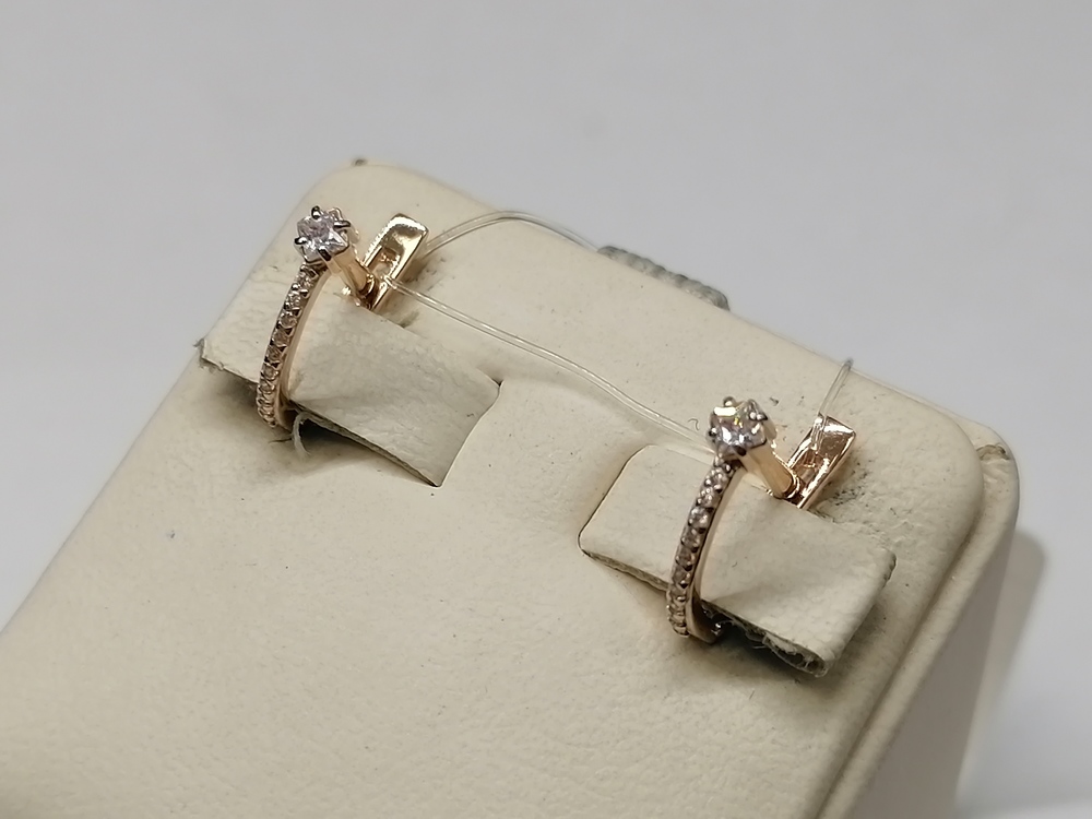 СЕРЬГИ С КАМНЯМИ (Au 585)