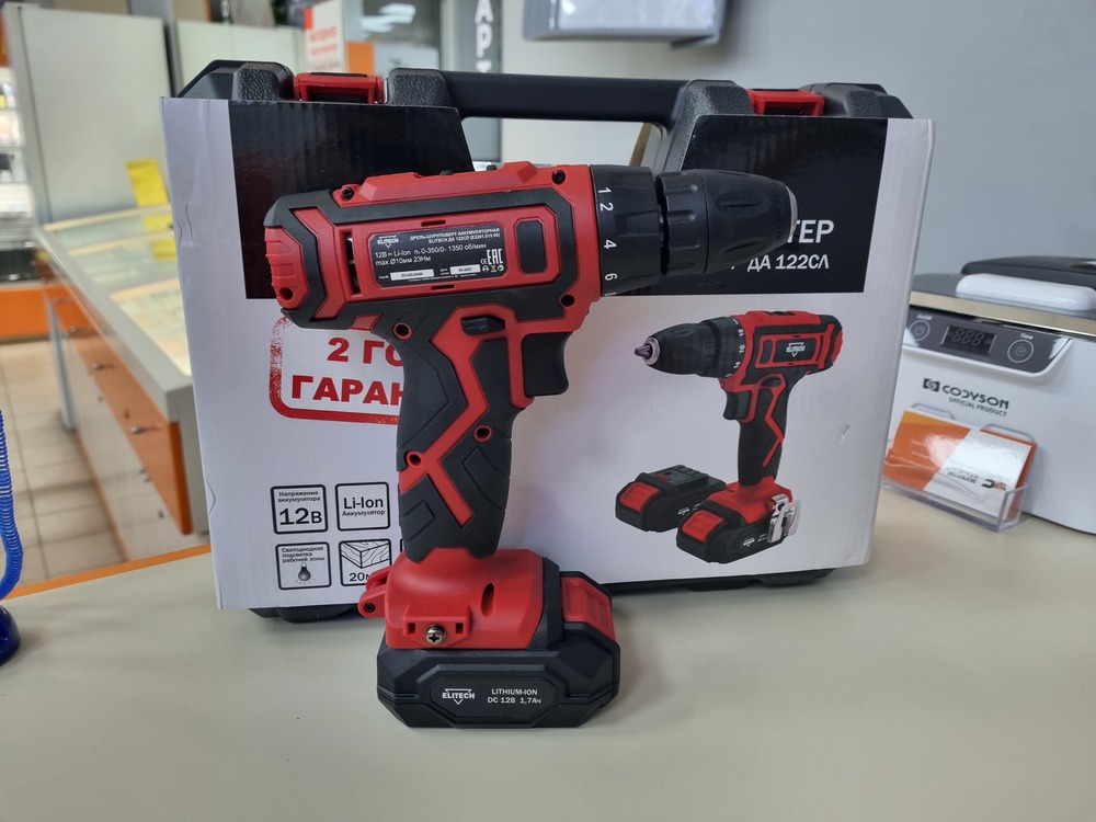 Шуруповерт Elitech ДА 122СЛ