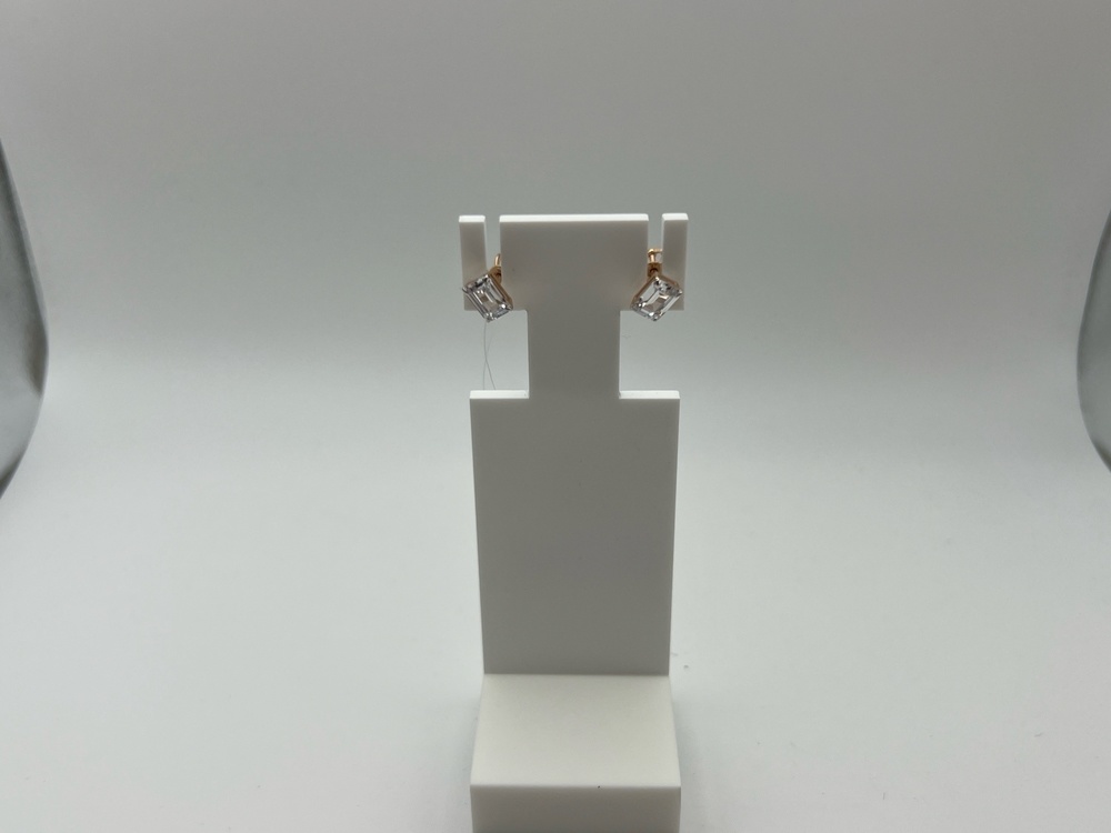 СЕРЬГИ ПУСЕТЫ с камнем (Au 585)