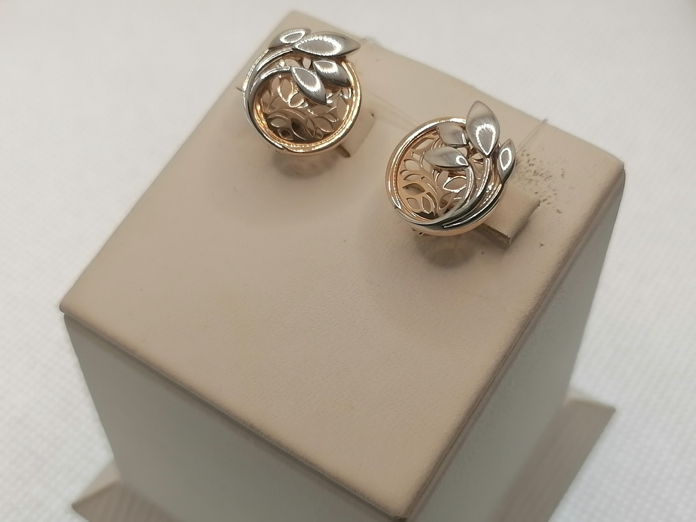 СЕРЬГИ БЕЗ КАМНЯ (Au 585)