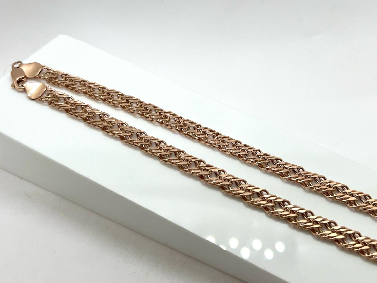 ЦЕПЬ ПУСТОТЕЛАЯ Ромб тройной (Au 585)