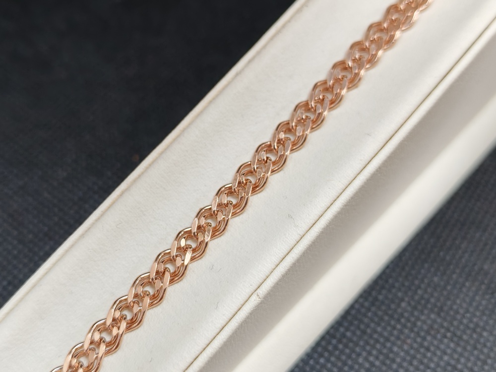 БРАСЛЕТ ПУСТОТЕЛЫЙ Якорное (Au 585)