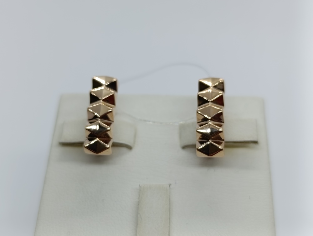 СЕРЬГИ БЕЗ КАМНЯ (Au 585)