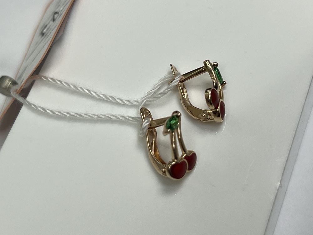 СЕРЬГИ С КАМНЯМИ (Au 585)