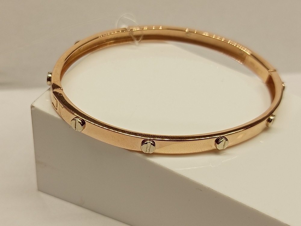 бр1439 БРАСЛЕТ ЖЕСТКИЙ без камня (Au 585)