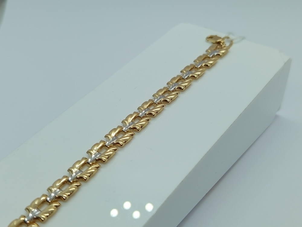 БРАСЛЕТ ПОЛНОВЕСНЫЙ Штамповка Au 585