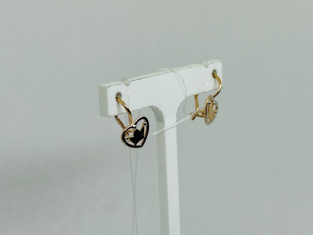 СЕРЬГИ ПЕТЕЛЬКА без камня (Au 585)