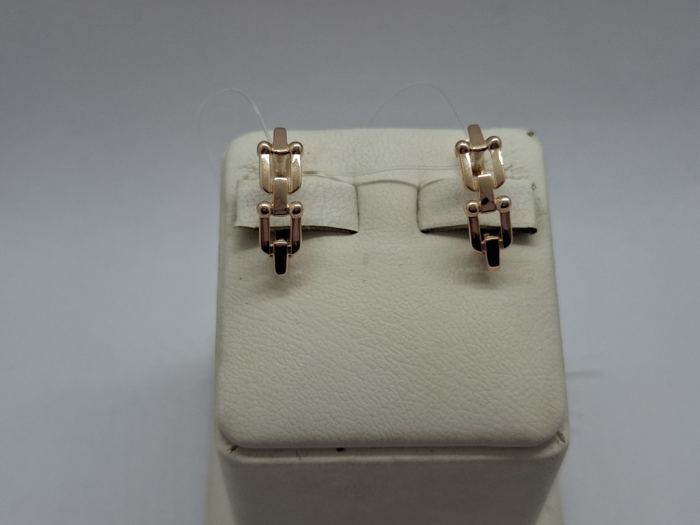 СЕРЬГИ БЕЗ КАМНЯ (Au 585)