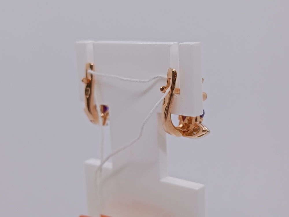 СЕРЬГИ С КАМНЯМИ (Au 585)